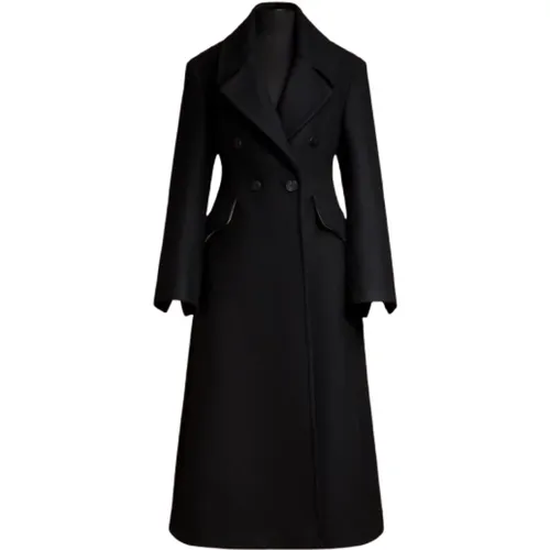 Feminine Redingote Wool Coat , female, Sizes: S, M - Max Mara - Modalova