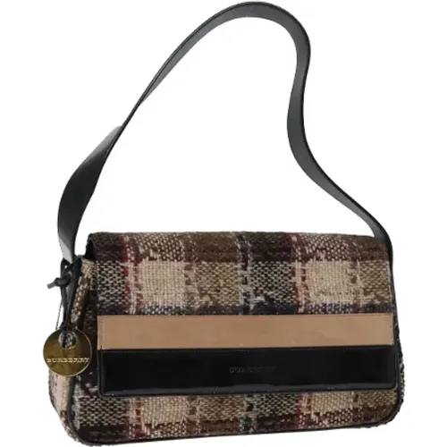 Pre-owned Wool shoulder-bags , female, Sizes: ONE SIZE - Burberry Vintage - Modalova