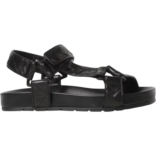 Flat Sandals, male, , Size: 8 US Quilted Leather Sandals - Bottega Veneta - Modalova