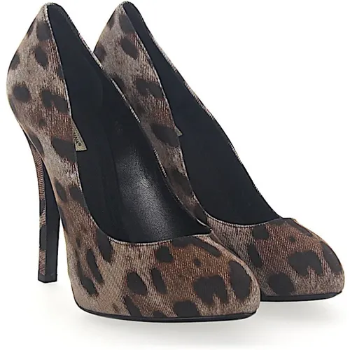 Elevate Your Style with Budapester Heels , female, Sizes: 7 UK, 4 1/2 UK - Dolce & Gabbana - Modalova