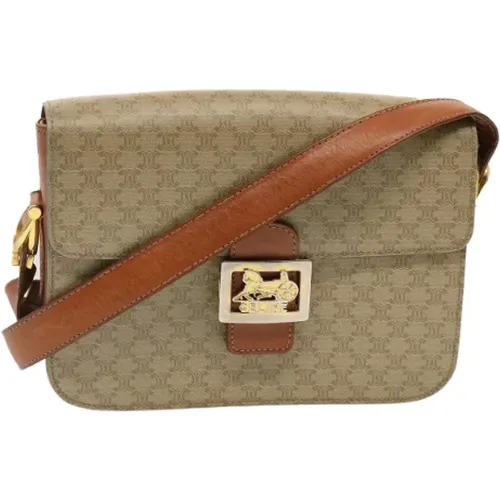 Pre-owned Cross Body Bags, female, , Size: ONE SIZE Pre-owned Canvas shoulder-bags - Celine Vintage - Modalova