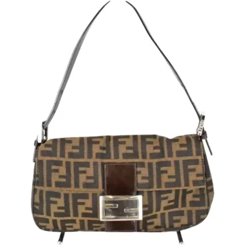 Pre-owned Shoulder Bags, female, , Size: ONE SIZE Pre-owned Canvas fendi-bags - Fendi Vintage - Modalova