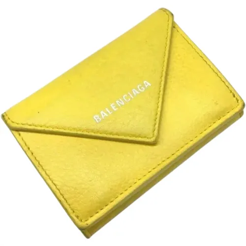 Pre-owned Wallets, unisex, , Size: ONE SIZE Pre-owned Leather wallets - Balenciaga Vintage - Modalova