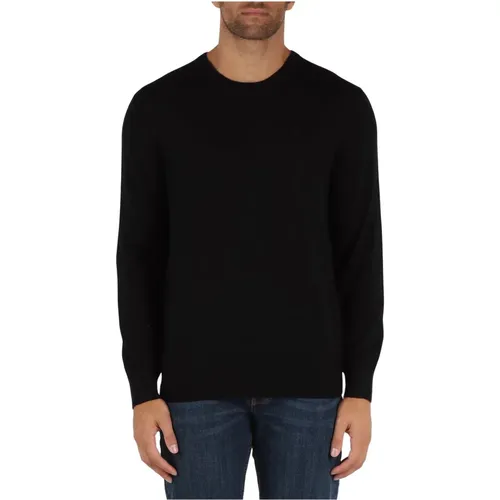 Woll Rundhals Pullover , Herren, Größe: M - Armani Exchange - Modalova