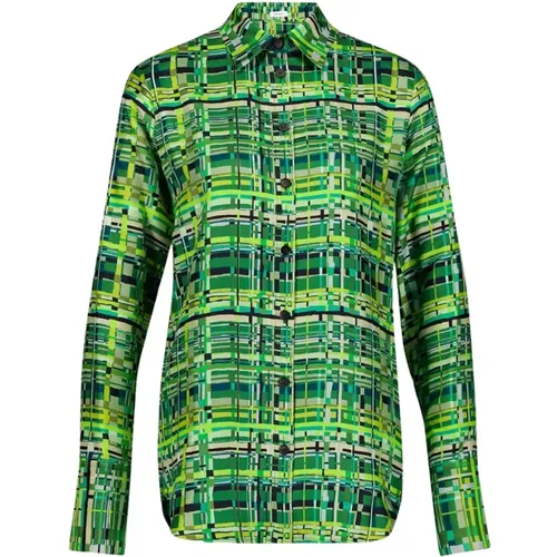 Long Sleeved Check Shirt , female, Sizes: S, 2XS - Salvatore Ferragamo - Modalova