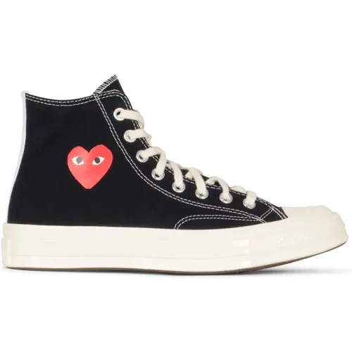 Sneakers, male, , Size: 9 1/2 US Chuck Taylor 70 Small Red Heart High Top - Comme des Garçons Play - Modalova