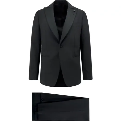 Peak Lapel Suit , male, Sizes: 2XL, XL, 3XL, L - Lardini - Modalova