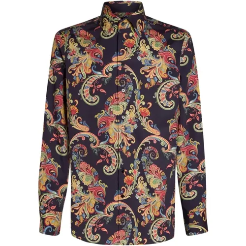 Casual Shirts, male, , Size: 2XL Cashmere Print Shirt Classic Collar - ETRO - Modalova