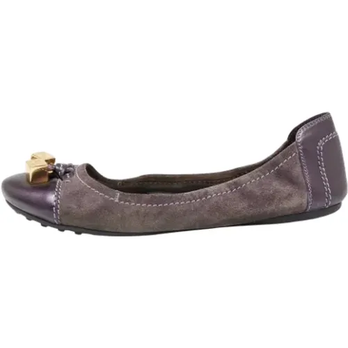 Pre-owned Flats, female, , Size: 9 US Pre-owned Suede flats - Louis Vuitton Vintage - Modalova