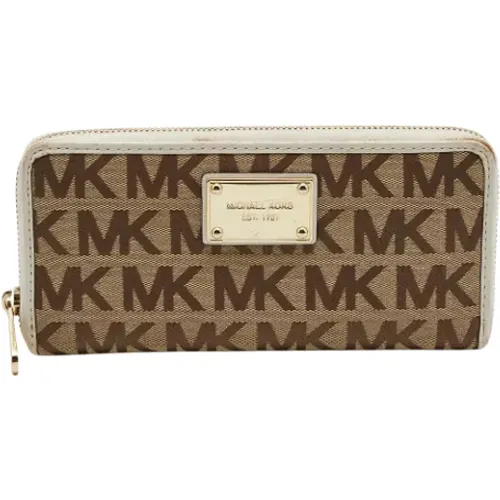 Pre-owned Wallets, female, , Size: ONE SIZE Pre-owned Canvas wallets - Michael Kors Pre-owned - Modalova