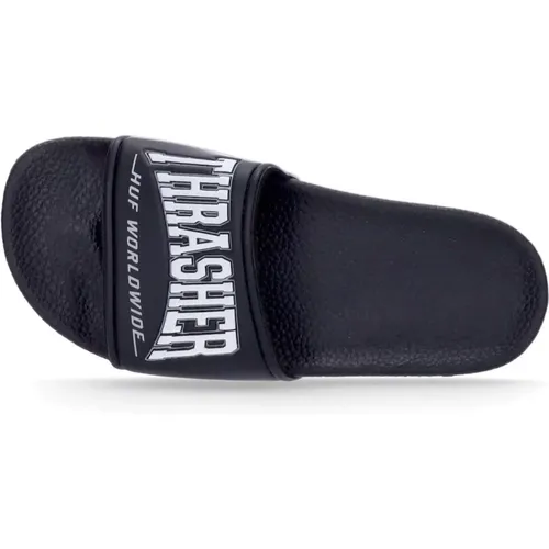 Ergonomic Footbed Slippers with Printed Logo , male, Sizes: 3 UK - HUF - Modalova