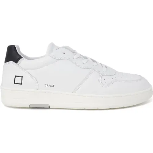 Weiße Leder Sportliche Herren Sneakers , Herren, Größe: 43 EU - D.A.T.E. - Modalova