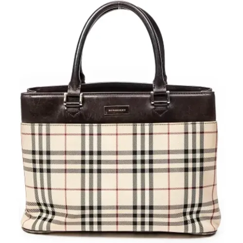 Pre-owned Tote Bags, female, , Size: ONE SIZE Pre-owned Canvas handbags - Burberry Vintage - Modalova