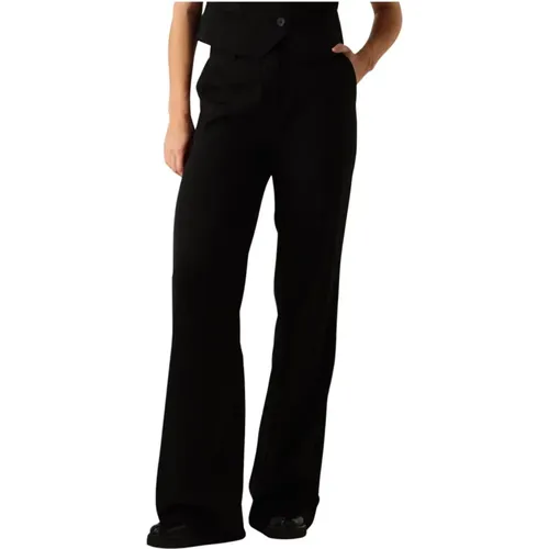 Elegante Schwarze Pantalon Solange Tall , Damen, Größe: L - YDENCE - Modalova