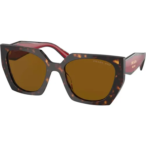 Monochrome Sunglasses Havana/ , female, Sizes: 54 MM - Prada - Modalova