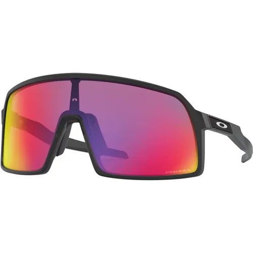 Sunglasses, male, , Size: ONE SIZE Matte Sunglasses with Prizm Road Lens - Oakley - Modalova