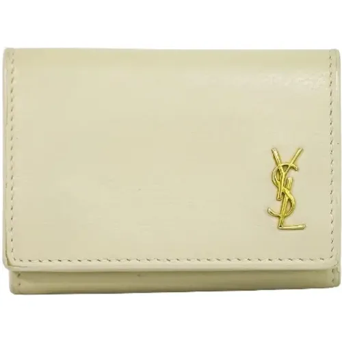 Pre-owned Wallets, female, , Size: ONE SIZE Pre-owned Leather wallets - Yves Saint Laurent Vintage - Modalova