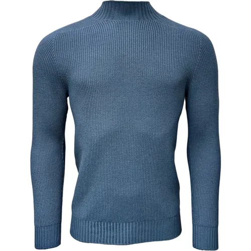 Turtlenecks, male, , Size: 2XL Rainwool Turtleneck Sweater - Gran Sasso - Modalova