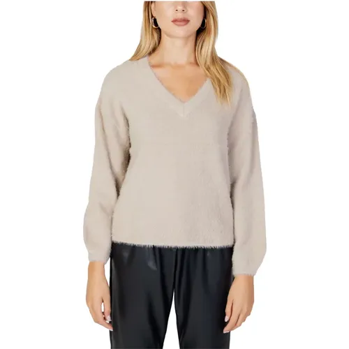 Damen V-Ausschnitt Pullover , Damen, Größe: XS - JACQUELINE de YONG - Modalova