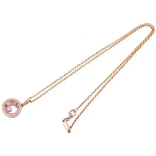 Pre-owned Jewellery, female, , Size: ONE SIZE Pre-owned Rose Gold necklaces - Chopard Pre-owned - Modalova