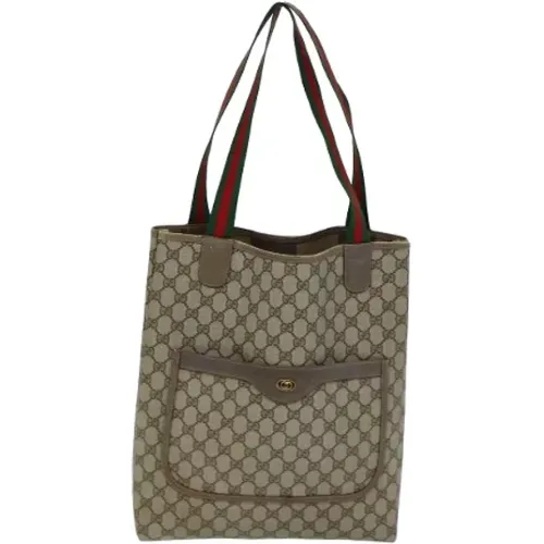 Pre-owned Tote Bags, female, , Size: ONE SIZE Pre-owned Canvas gucci-bags - Gucci Vintage - Modalova