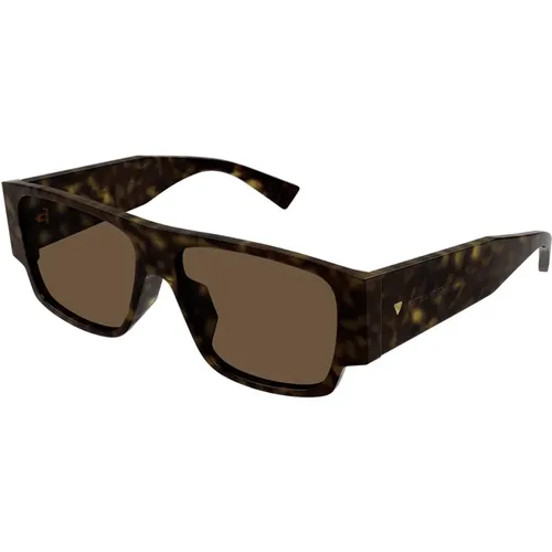 Rectangular Sunglasses Bv1286S 002 , male, Sizes: 57 MM - Bottega Veneta - Modalova