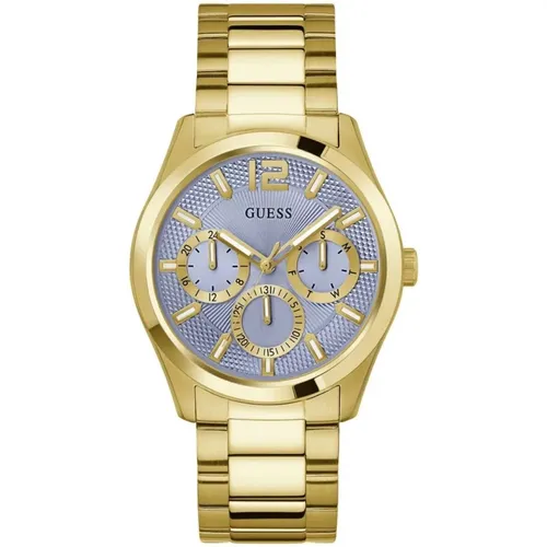 Watches, male, , Size: ONE SIZE Multifunctional ZEN gold watch - Guess - Modalova