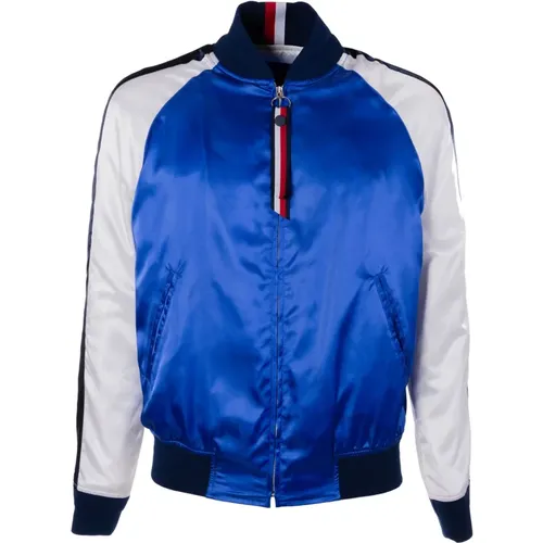 Satin Surf The Web Bomber Jacket , male, Sizes: L - Tommy Hilfiger - Modalova