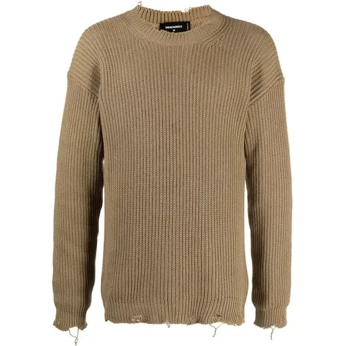 Classic Round Neck Sweater , male, Sizes: L - Dsquared2 - Modalova