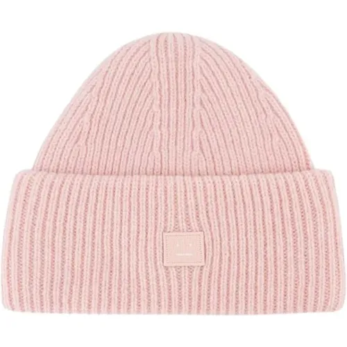 Beanies, unisex, , Size: ONE SIZE Wool Face Beanie - Acne Studios - Modalova