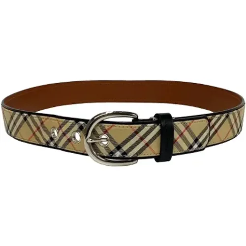 Pre-owned Belts, male, , Size: ONE SIZE Pre-owned Canvas belts - Burberry Vintage - Modalova