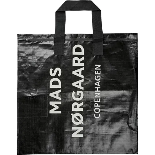 Cool Shopper with Zipper Closure and Wide Straps , female, Sizes: ONE SIZE - Mads Nørgaard - Modalova