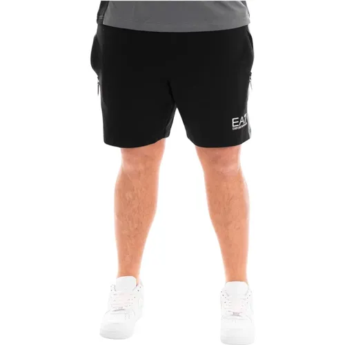 Herren Bermuda Shorts , Herren, Größe: XL - Emporio Armani EA7 - Modalova