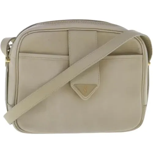 Pre-owned Cross Body Bags, female, , Size: ONE SIZE Pre-owned Leather shoulder-bags - Saint Laurent Vintage - Modalova