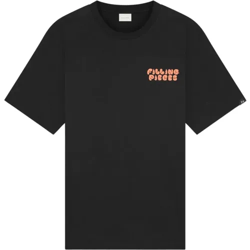 T-Shirt Sunset Schwarz , unisex, Größe: L - Filling Pieces - Modalova