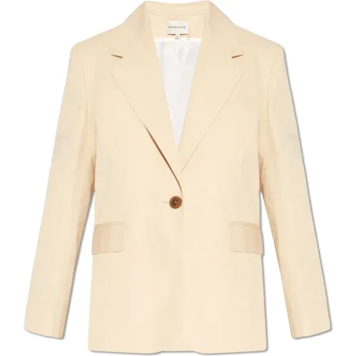 Blazers, female, , Size: XS Cotton blazer - Maison Kitsuné - Modalova