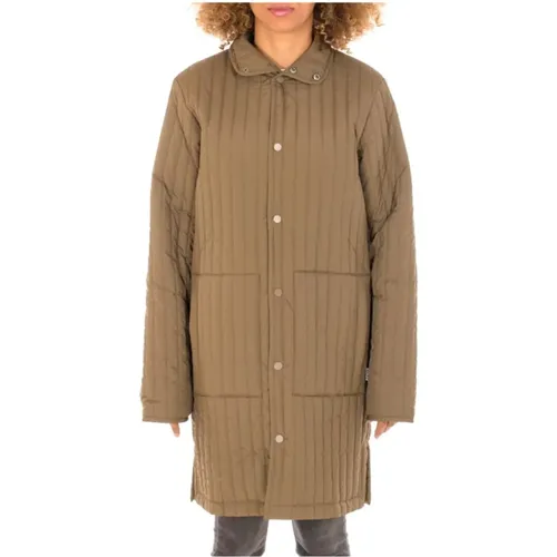 Lange Liner Jacke für Frauen - Bleiben Sie warm und stilvoll - Rains - Modalova