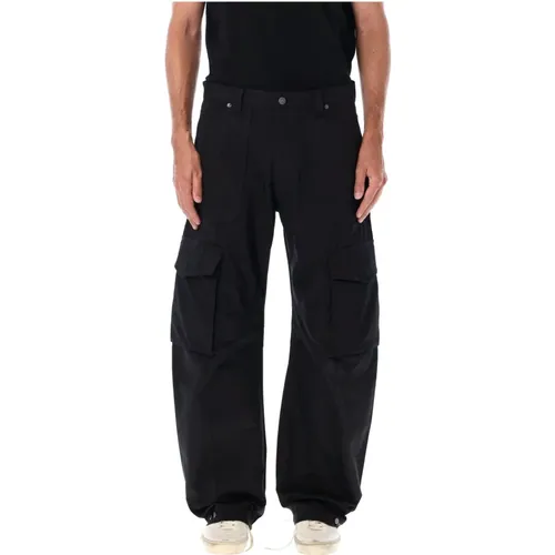 Cargo Hose Schwarz Aw24 Stilvoll , Herren, Größe: M - Golden Goose - Modalova