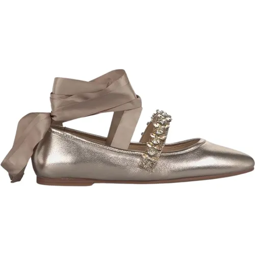 Bow Flat Ballerina Shoes , female, Sizes: 5 UK, 4 UK, 6 UK - Alma en Pena - Modalova