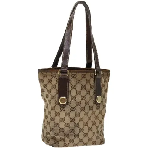 Pre-owned Bucket Bags, female, , Size: ONE SIZE Pre-owned Canvas gucci-bags - Gucci Vintage - Modalova