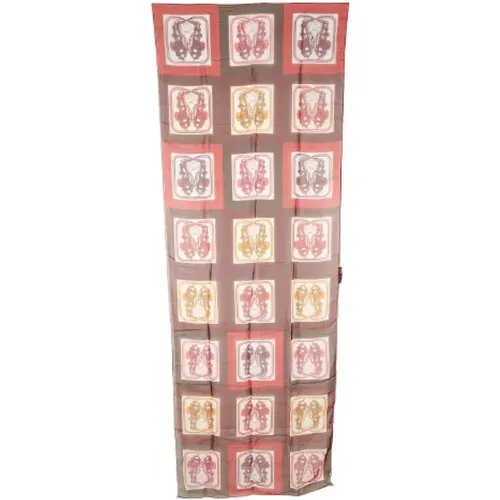 Pre-owned Scarves, female, , Size: ONE SIZE Pre-owned Silk scarves - Hermès Vintage - Modalova