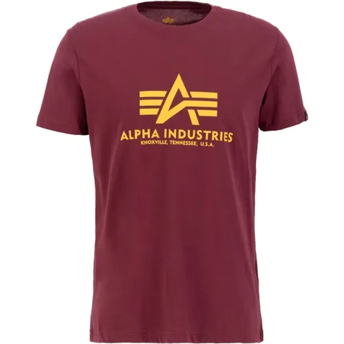 Herren Basic Kurzarm T-Shirt - alpha industries - Modalova