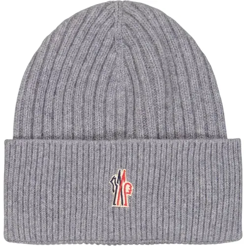 Logo Beanie Mütze für Männer , Herren, Größe: ONE Size - Moncler - Modalova