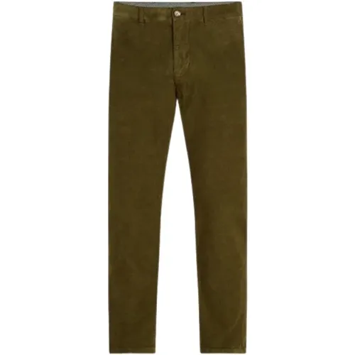 Chinos, male, , Size: W38 Corduroy Straight Fit Chino Pants - Tommy Hilfiger - Modalova