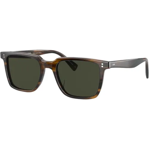 Sunglasses, male, , Size: 53 MM Lachman SUN Sunglasses in Bark/G - Oliver Peoples - Modalova