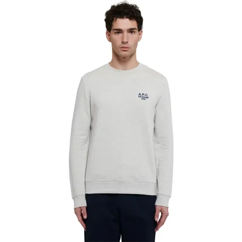 Cotton Crew Neck Sweatshirt , male, Sizes: S - A.p.c. - Modalova