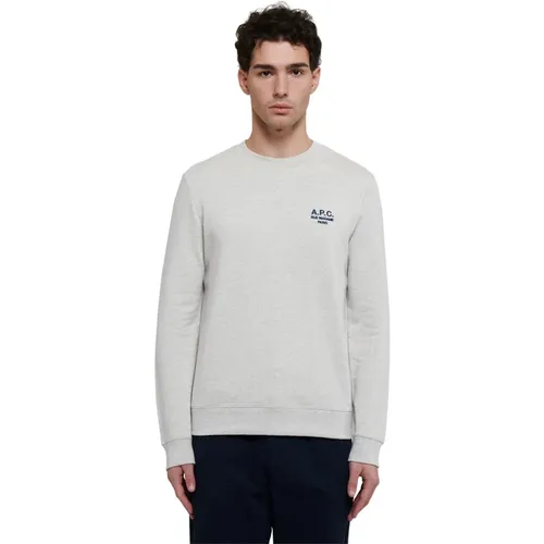 Cotton Crew Neck Sweatshirt , male, Sizes: XL, M, S, L - A.p.c. - Modalova