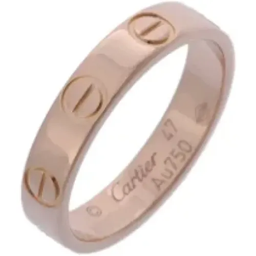 Pre-owned Jewellery, female, , Size: ONE SIZE Pre-owned Rose Gold rings - Cartier Vintage - Modalova