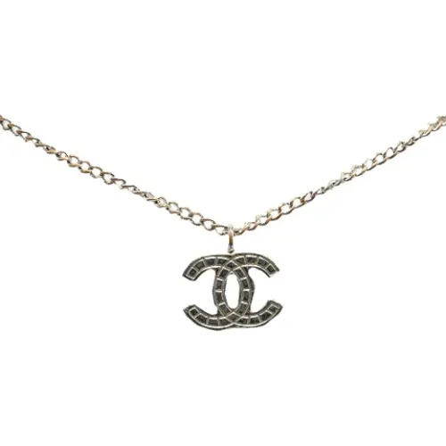 Pre-owned Jewellery, female, , Size: ONE SIZE Pre-owned Silver necklaces - Chanel Vintage - Modalova