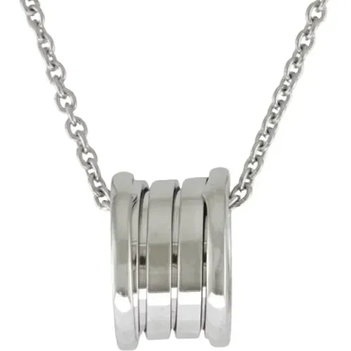 Pre-owned Jewellery, female, , Size: ONE SIZE Pre-owned White Gold necklaces - Bvlgari Vintage - Modalova